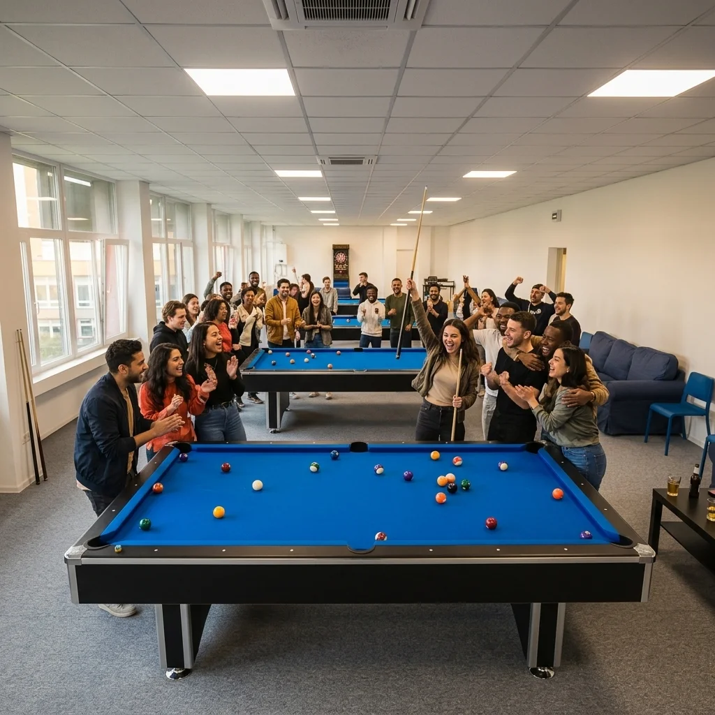 Activități indoor și biliard de grup