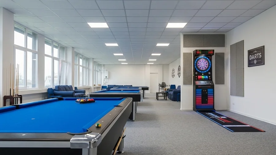 Sală de jocuri cu Darts și biliard la BiliardSud